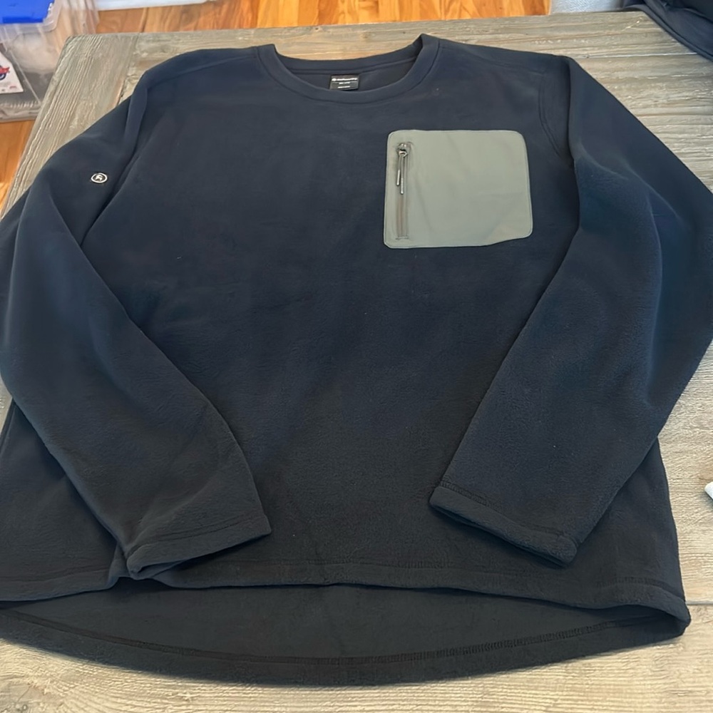 Backcountry Huxley Fleece Crew - Men's, Size XXL, black
